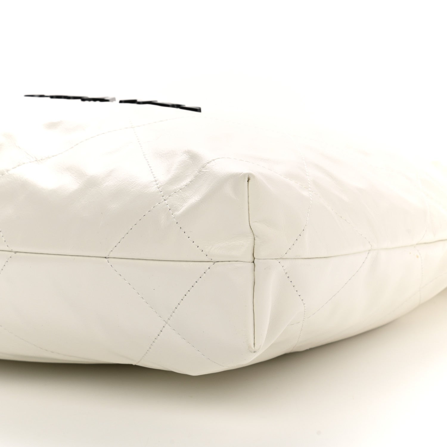 Chanel Shiny Calfskin Quilted Small Chanel 22 White 11 of 12