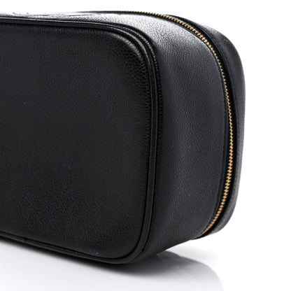 Chanel Caviar Vanity Cosmetic Case Black 10 of 15