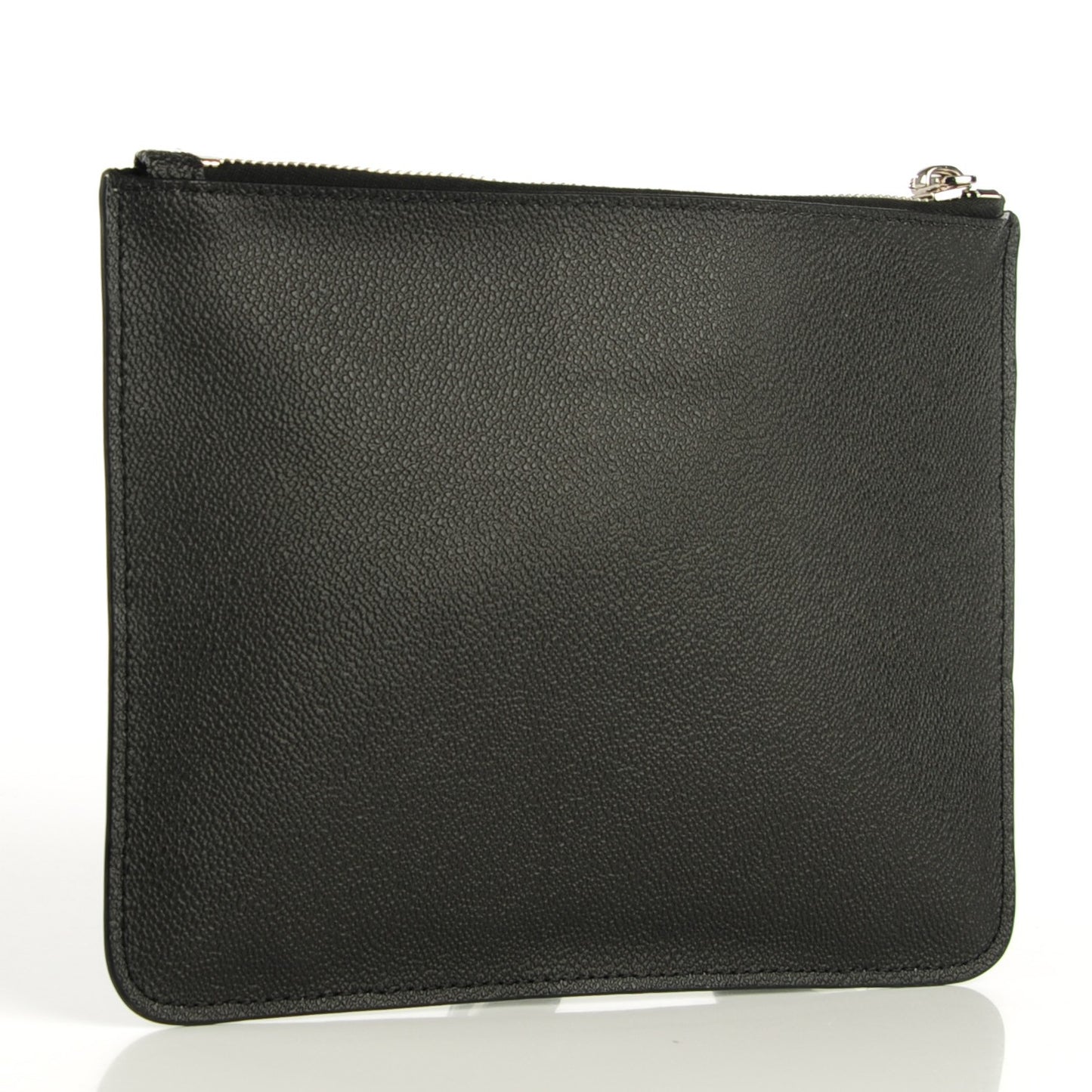Textured Coated Canvas Rottweiler Print Small Cosmetic Pouch Black