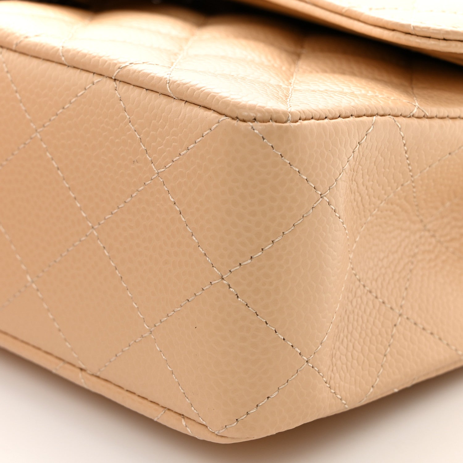 Chanel Caviar Quilted Small Double Flap Beige 10 of 10