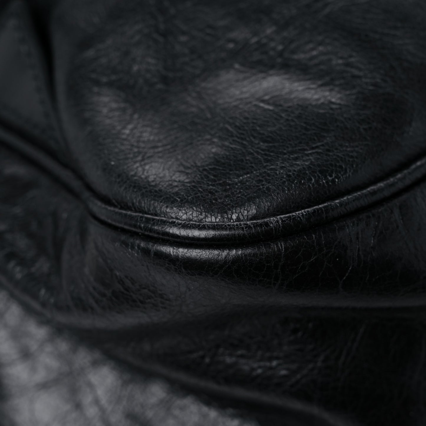 Fluffy Calfskin Mesh Nylon Medium Morpheus Double Buckle Backpack Black