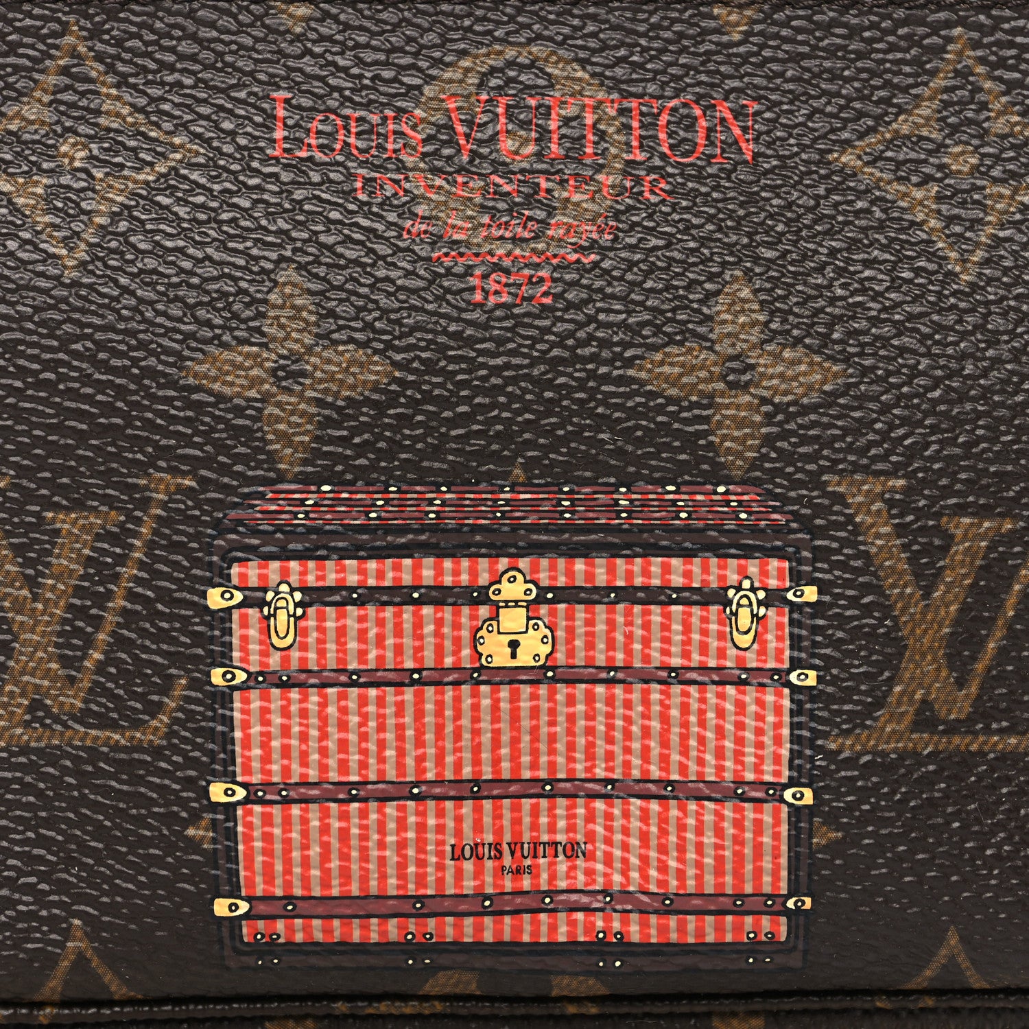Louis Vuitton Monogram Trunks and Locks Mini Pochette Accessories 8 of 11