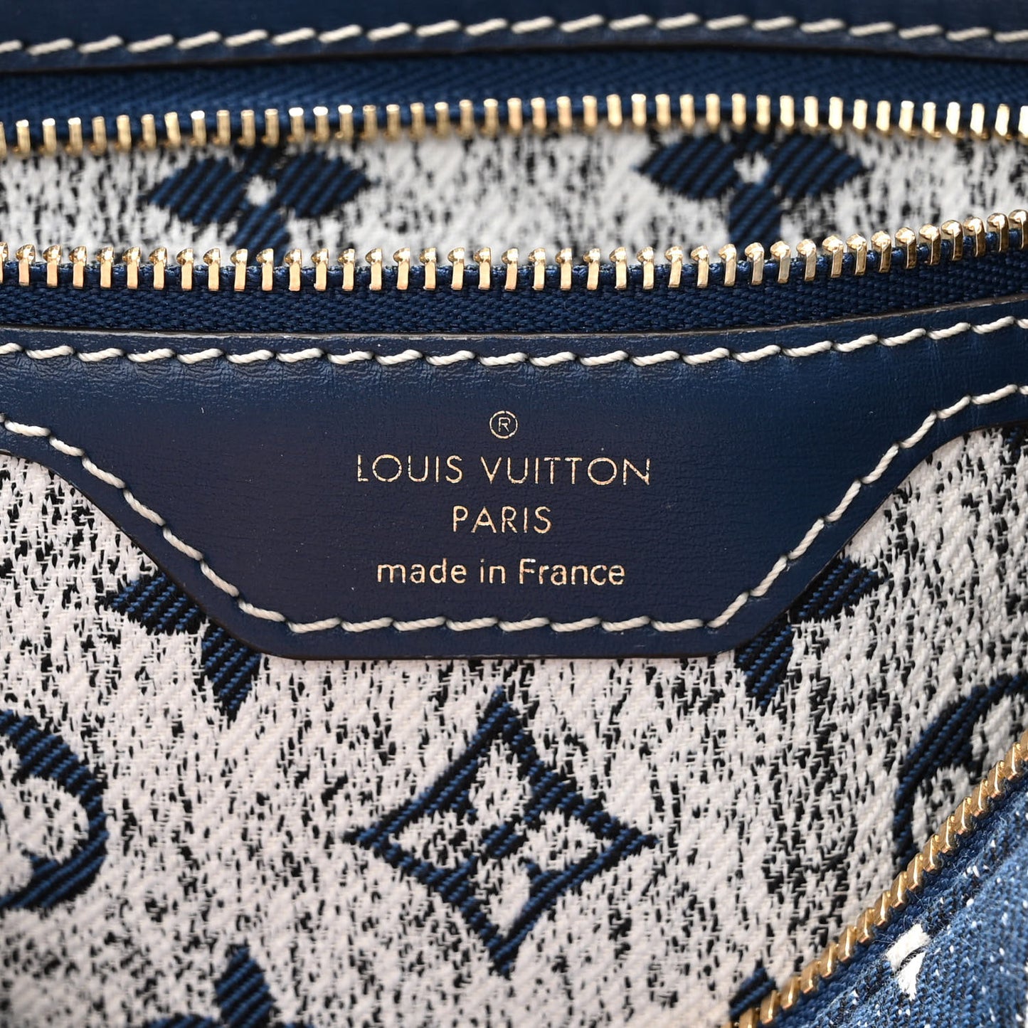 Monogram Jacquard Denim Speedy Bandouliere 25 Bleu