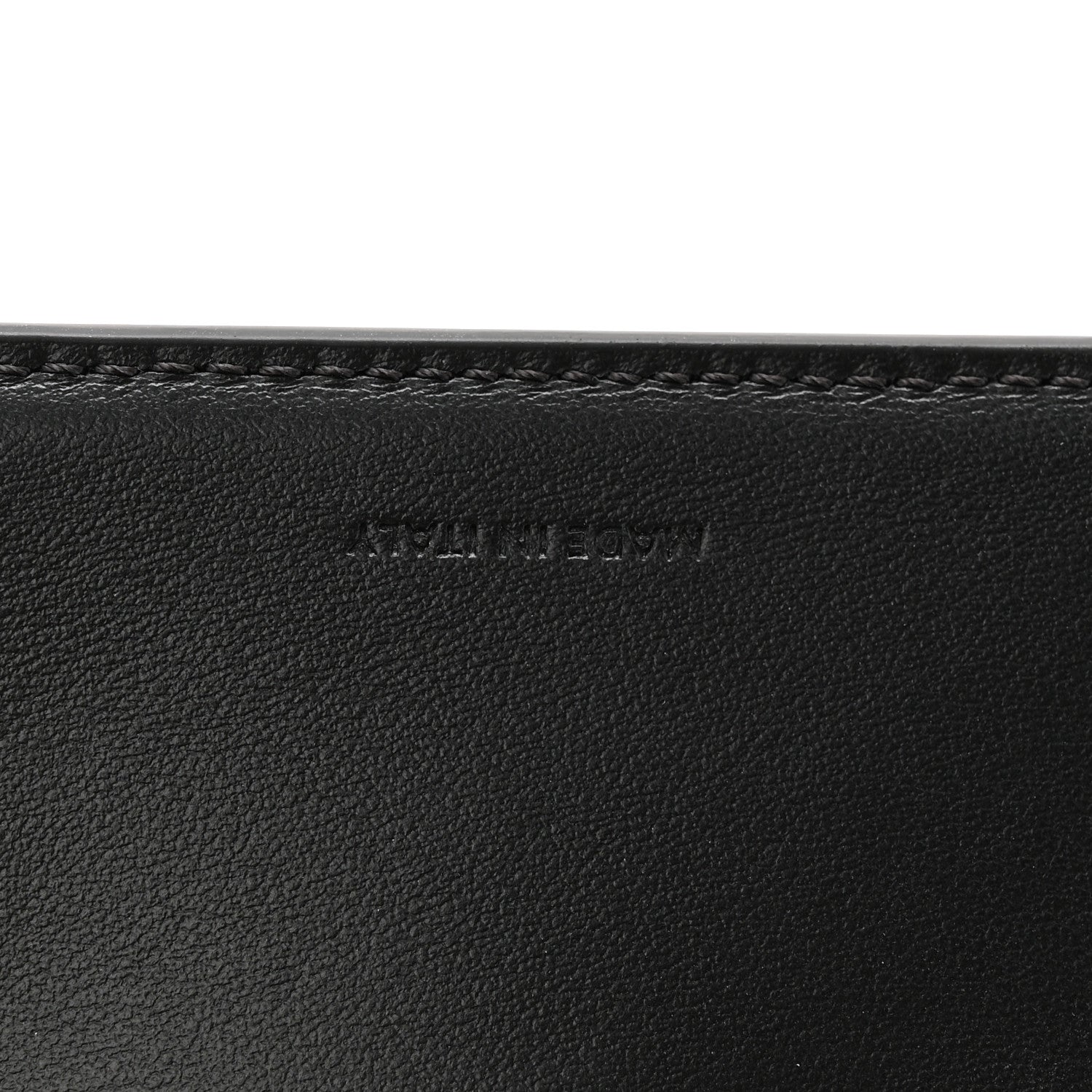 Celine Calfskin Compact Triomphe Wallet With Coin Purse Black 7 of 8