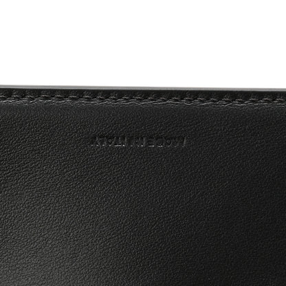 Celine Calfskin Compact Triomphe Wallet With Coin Purse Black 7 of 8