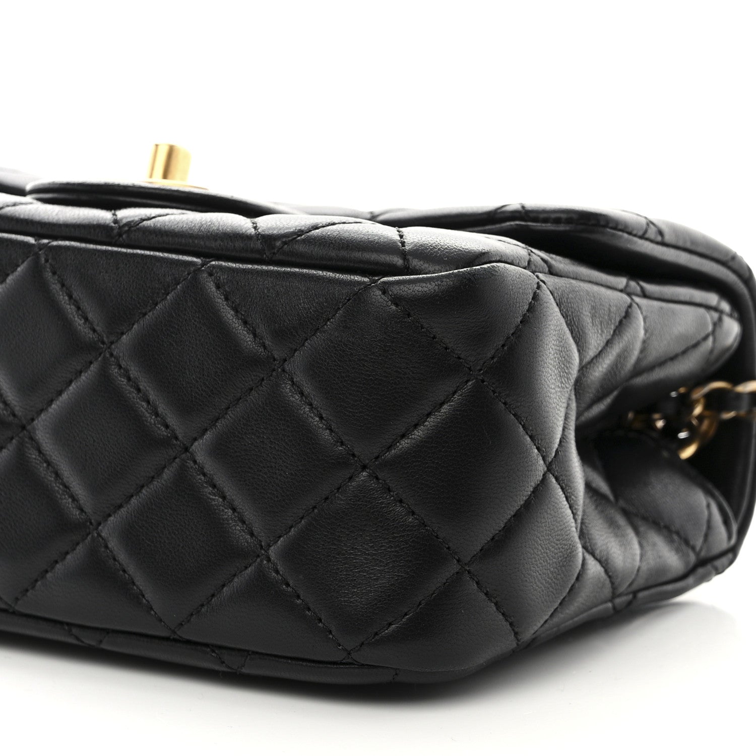 Chanel Lambskin Quilted Mini Pearl Crush Flap Black 11 of 12