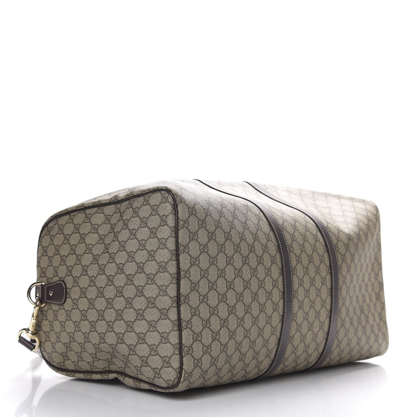 GG Plus Monogram Large Carry On Duffle Bag Brown