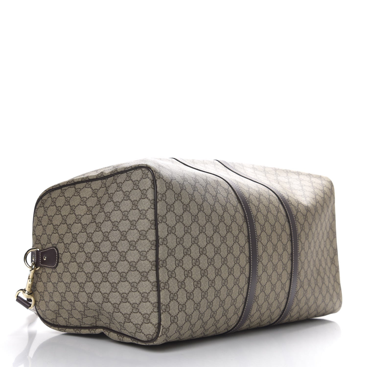Gucci GG Plus Monogram Large Carry On Duffle Bag Brown 3 of 8
