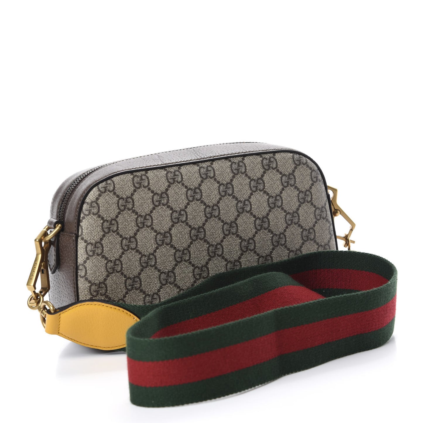 GG Supreme Monogram Web Neo Vintage Shoulder Bag Beige New Acero Crop