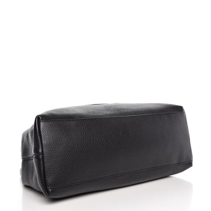 Gucci Pebbled Calfskin Medium Soho Chain Shoulder Bag Black 4 of 7