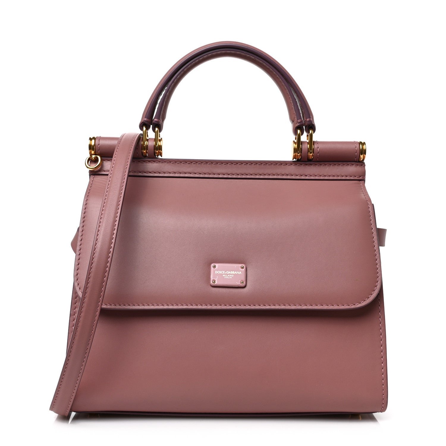 Dolce & Gabbana Vitello Morbido Small Sicily 58 Bag Dusty Pink 1 of 8