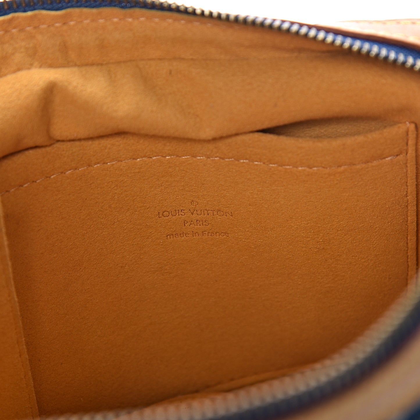 Monogram Denim Bum Bag Blue