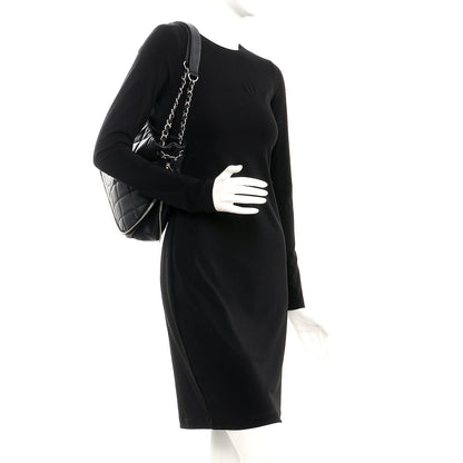 Chanel Caviar Quilted Expandable Zip Shoulder Bag Black 2 of 10
