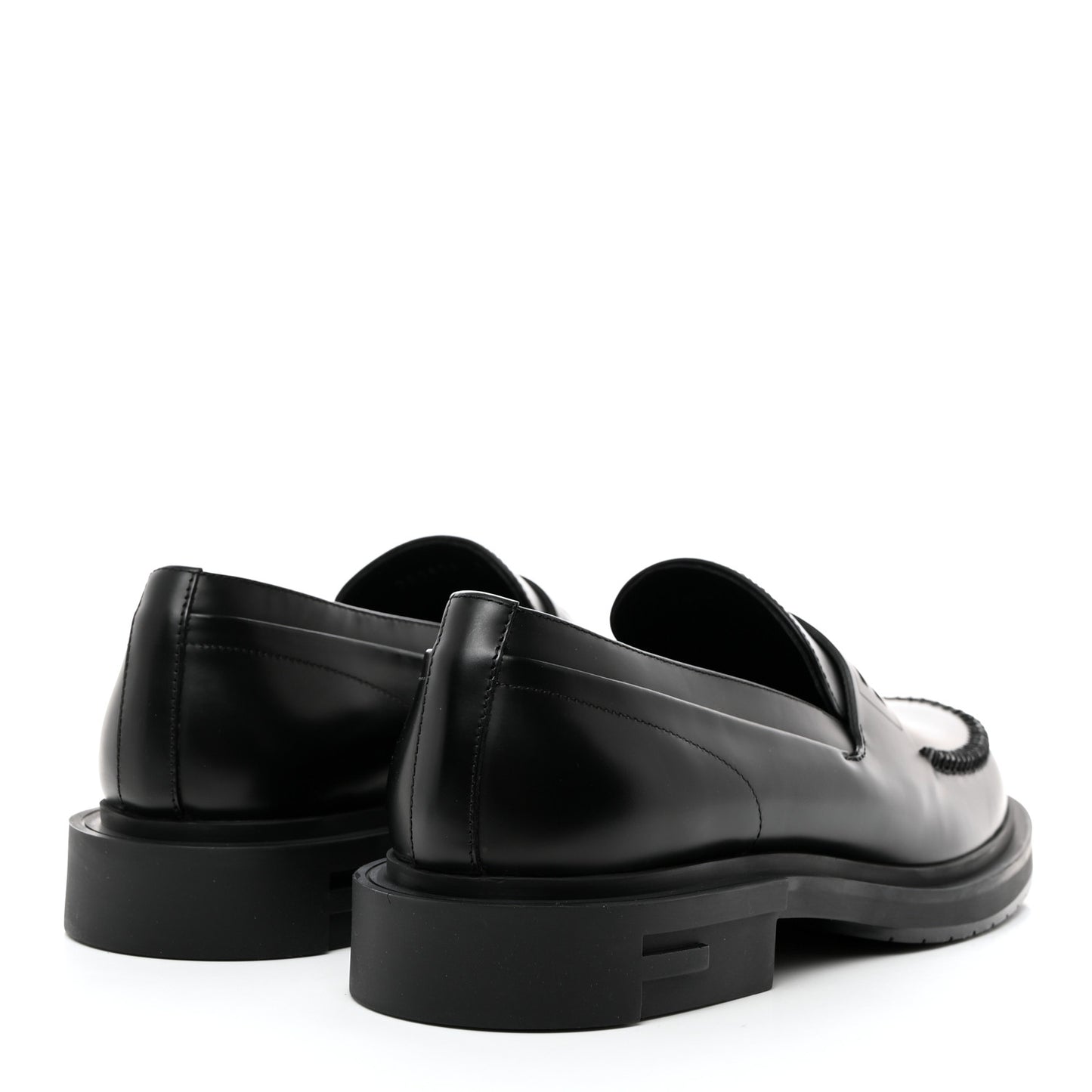 Vitello Abrasivato Mens Frame Loafers 9 Black