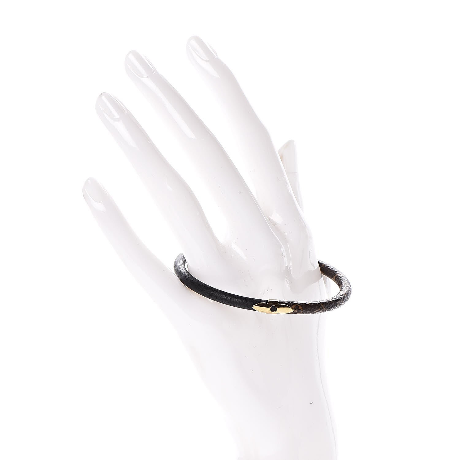 Louis Vuitton Monogram Daily Confidential Bracelet 17 Black 2 of 6