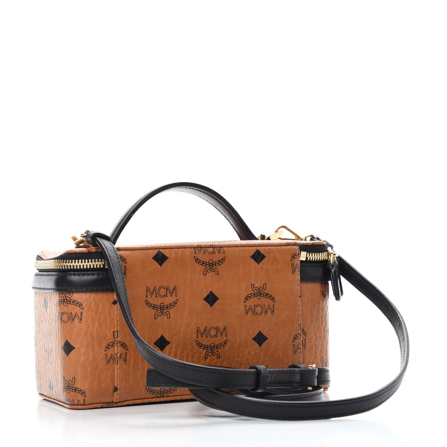Visetos Vanity Case Cognac Black
