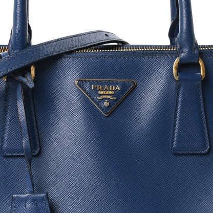 Prada Saffiano Lux Medium Galleria Double Zip Tote Blue 8 of 10