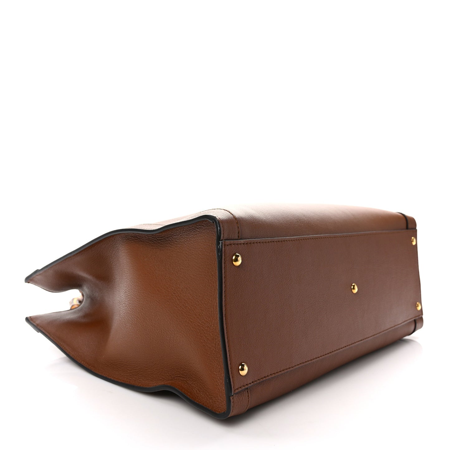 Wonka Grain Calfskin Medium Diana Tote Bag Cuir Yellow Fluo