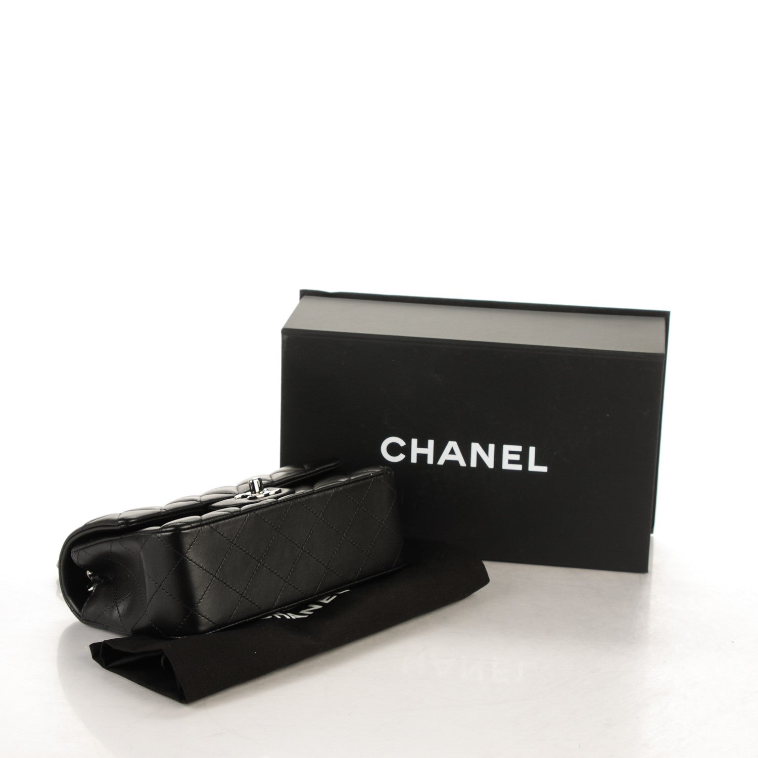 Chanel Lambskin Quilted Mini Rectangular Flap Black 4 of 7