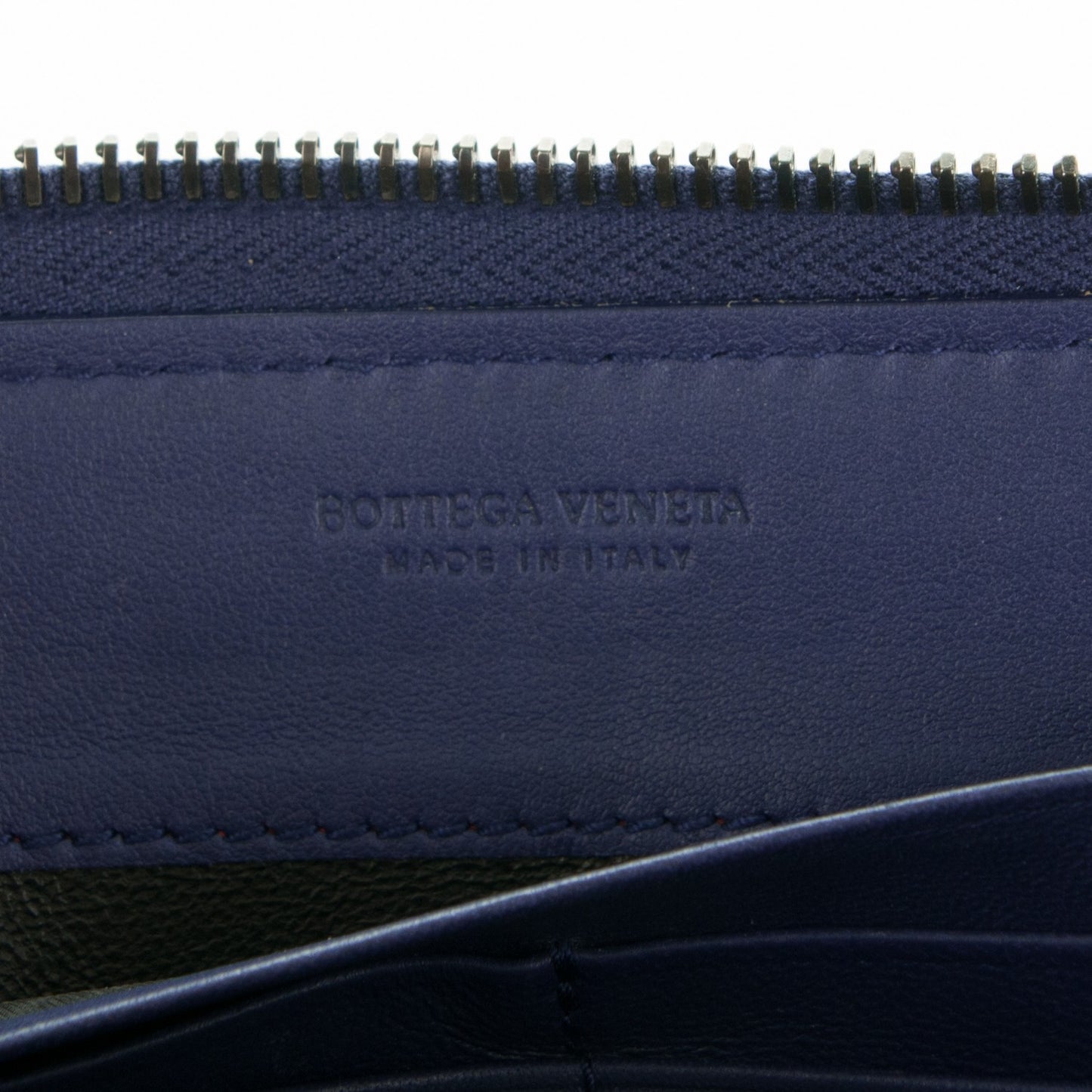 Nappa Intrecciato Zip Around Wallet Pacific
