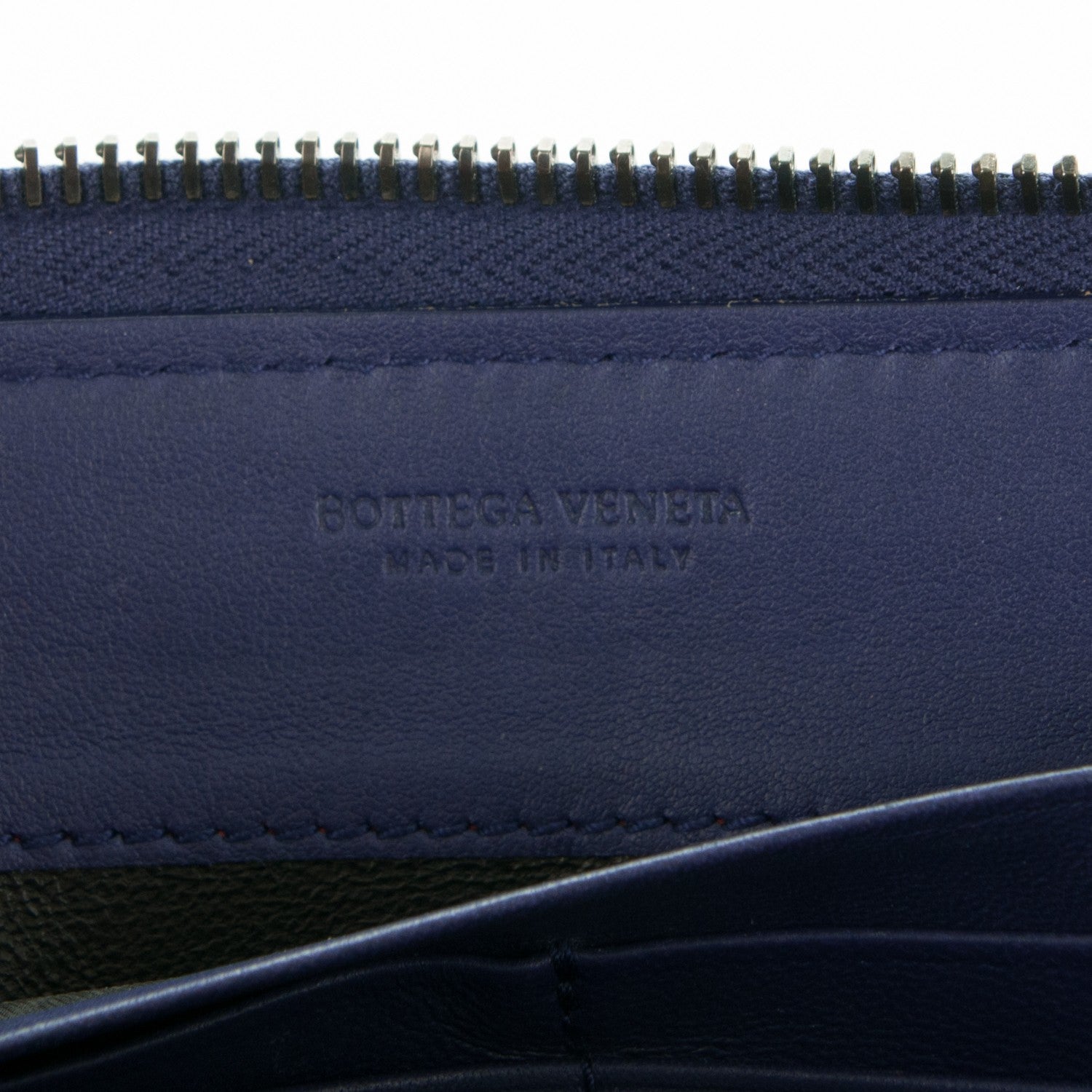 Bottega Veneta Nappa Intrecciato Zip Around Wallet Pacific 7 of 11