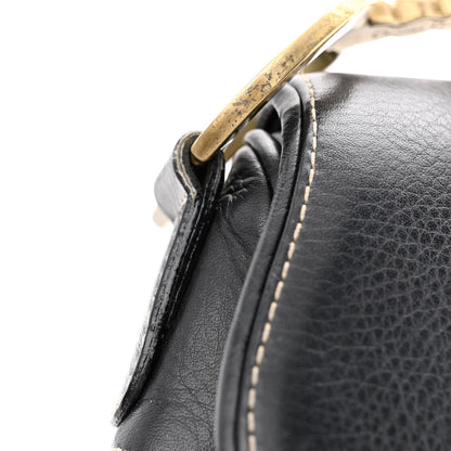 Christian Dior Calfskin Saddle Bag Black 13 of 16