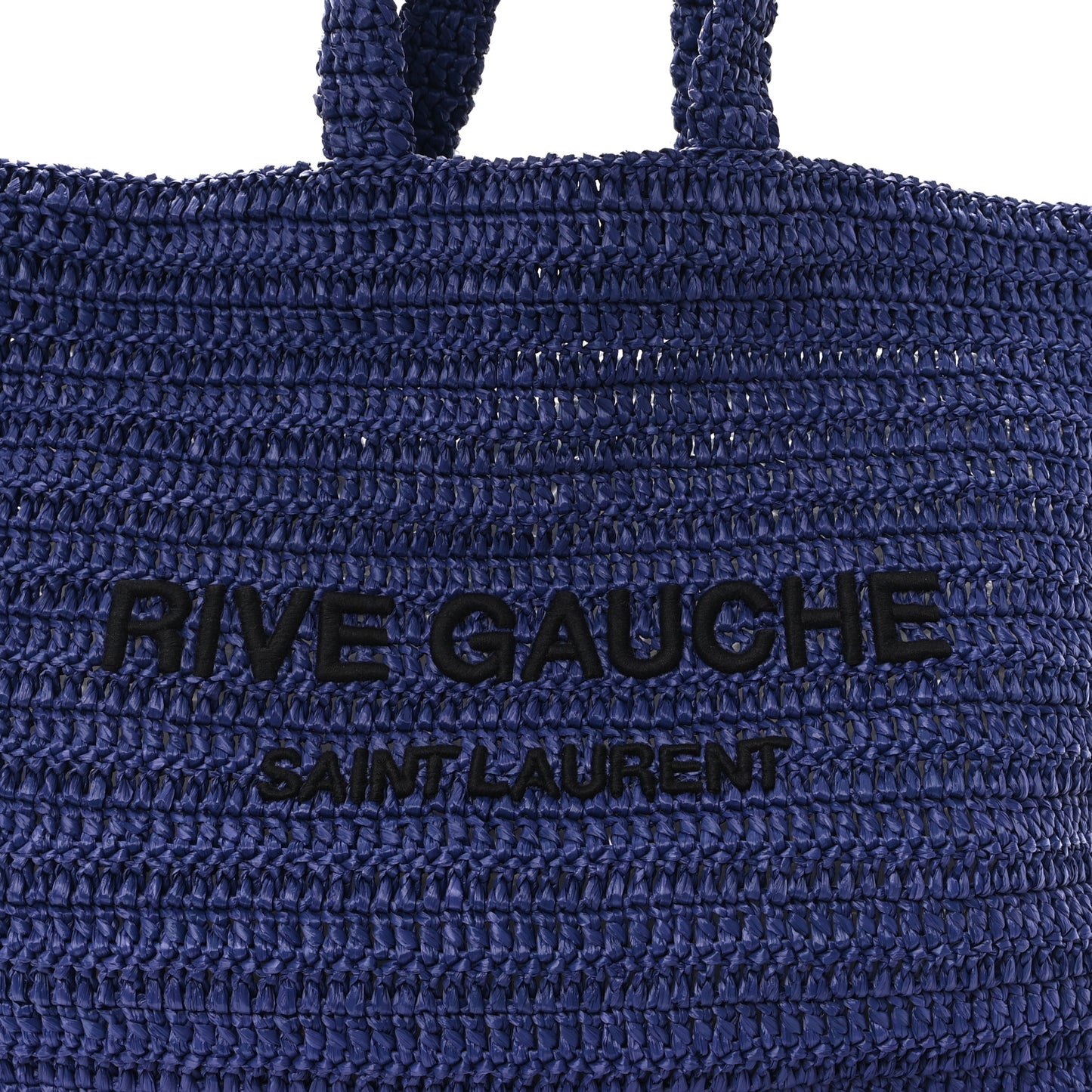 Raffia Rive Gauche Tote Blue