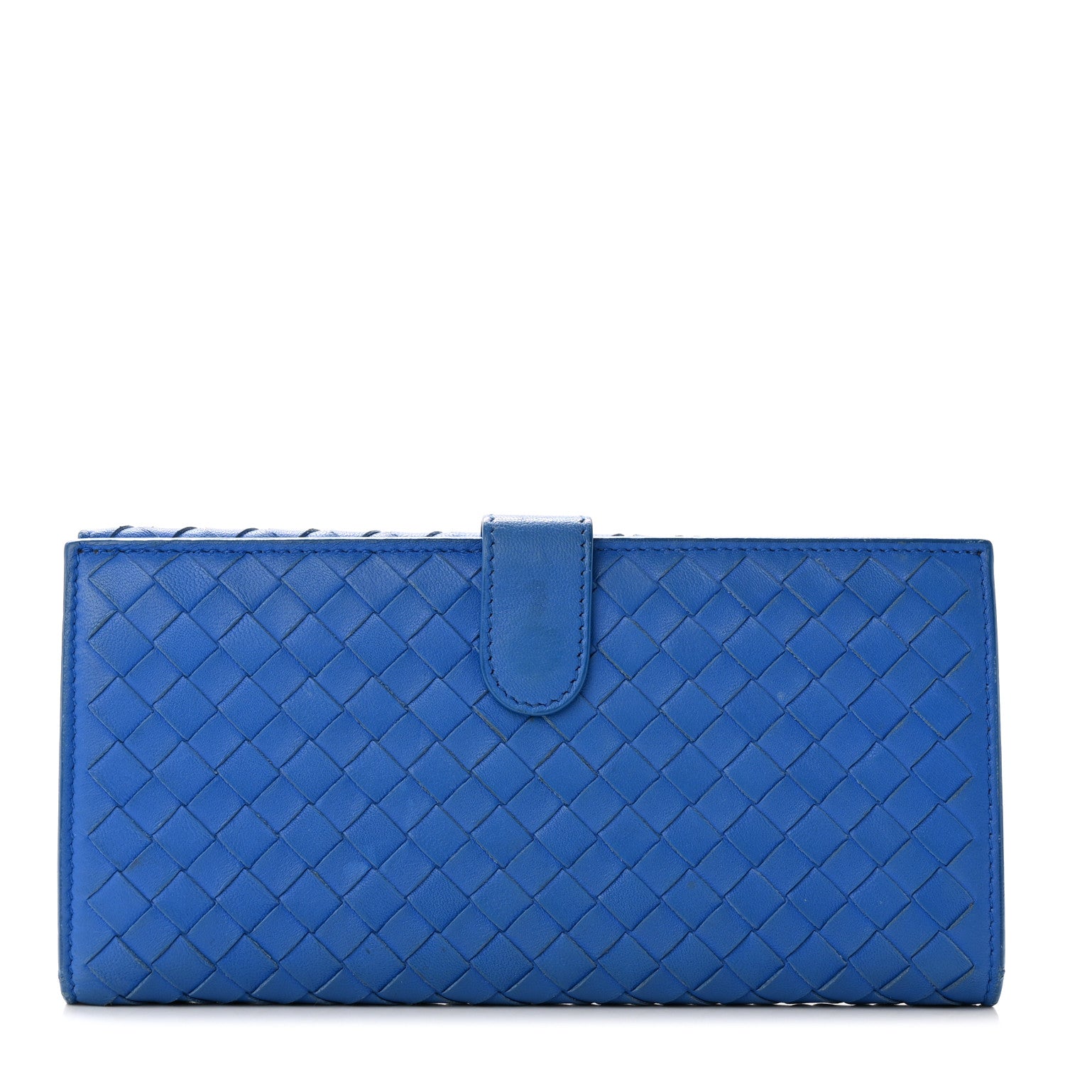Bottega Veneta Nappa Intrecciato Continental Flap Wallet Bluette 1 of 17