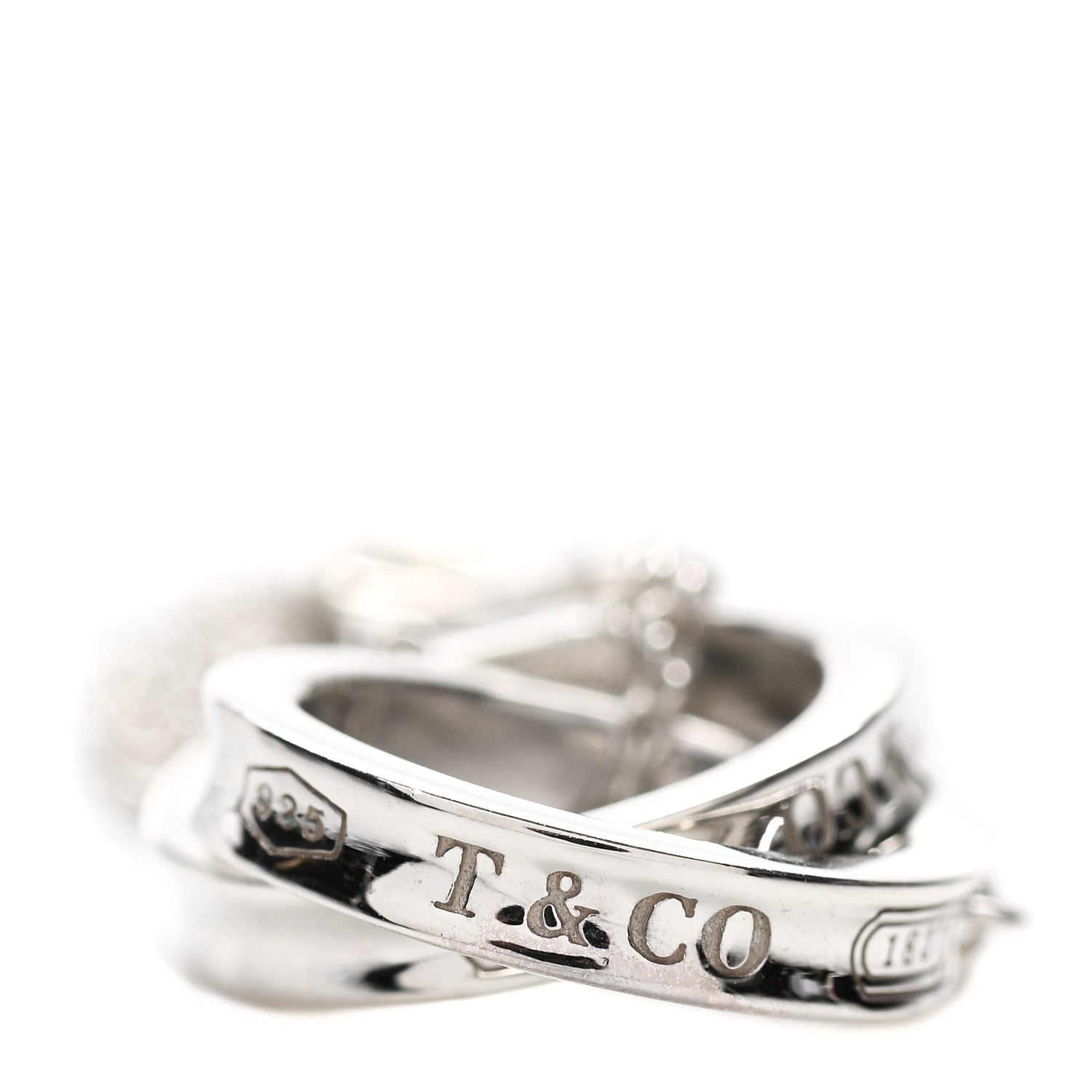 Tiffany Sterling Silver 1837 Interlocking Circles Pendant Necklace 5 of 5