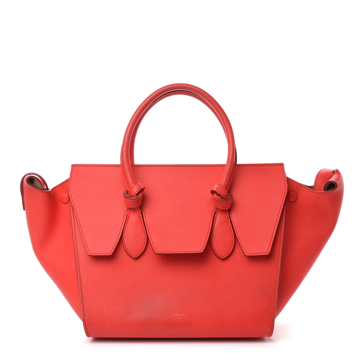 Celine Smooth Calfskin Mini Tie Knot Tote Alizarin 1 of 12