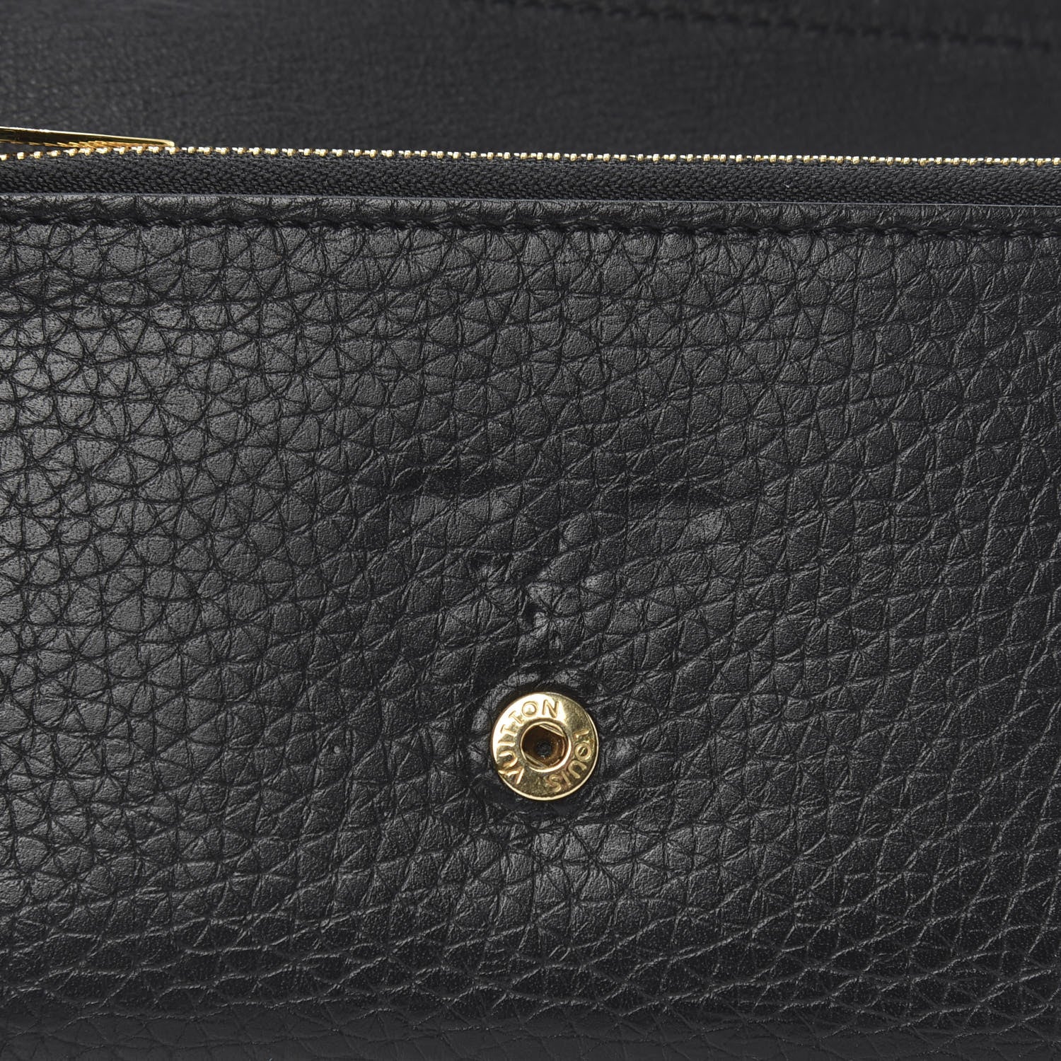 Louis Vuitton Taurillon Perforated Capucines Compact Wallet Black 9 of 11