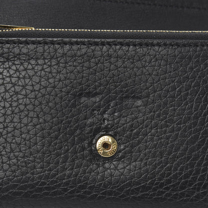 Louis Vuitton Taurillon Perforated Capucines Compact Wallet Black 9 of 11