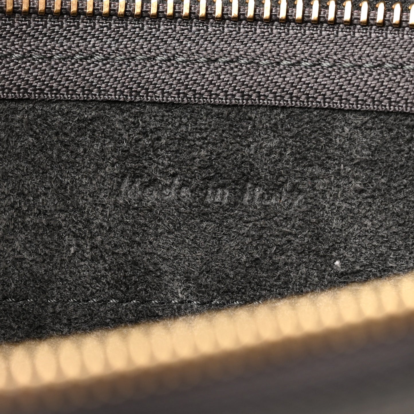 Grained Calfskin Nano Belt Bag Grey