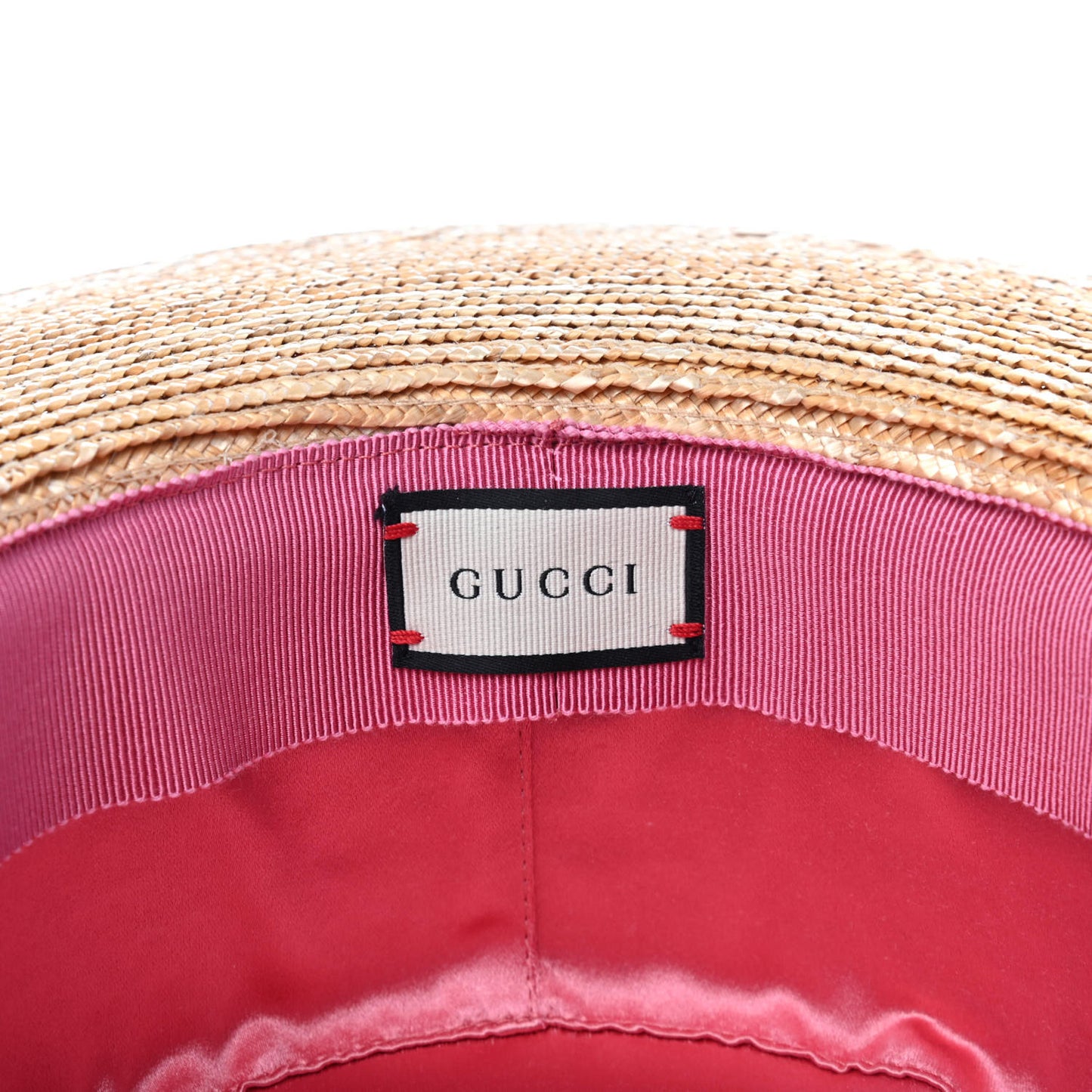 Straw Pearl Embellished Notte Hat L