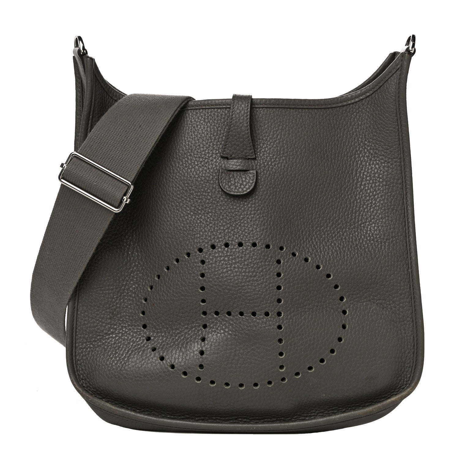 Hermes Taurillon Clemence Evelyne III PM Etain 1 of 25