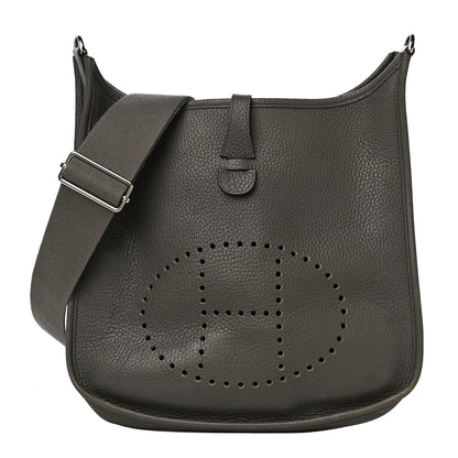 Hermes Taurillon Clemence Evelyne III PM Etain 1 of 25