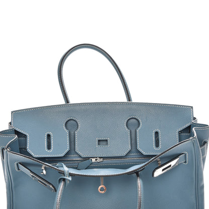 Hermes Epsom Birkin 30 Blue Jean 8 of 34