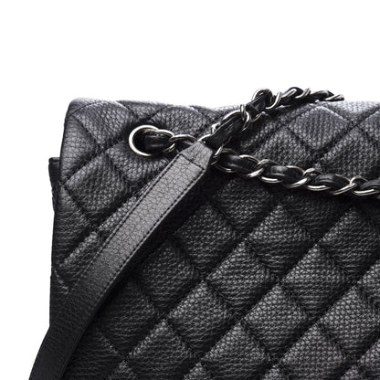 Chanel Calfskin Quilted XXL Travel Flap Bag Black 11 of 11