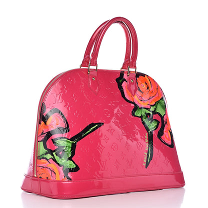 Louis Vuitton Vernis Roses Alma MM Rose Pop 3 of 11