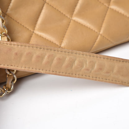 Chanel Lambskin Quilted Tote Beige 23 of 30