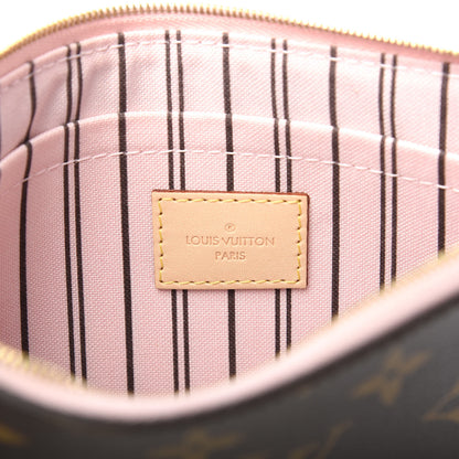 Louis Vuitton Monogram Neverfull MM GM Pochette Rose Ballerine 6 of 8