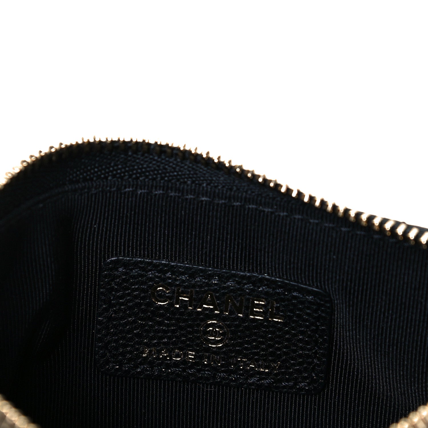 Chanel Caviar Quilted Small Cosmetic Case Black 6 of 7