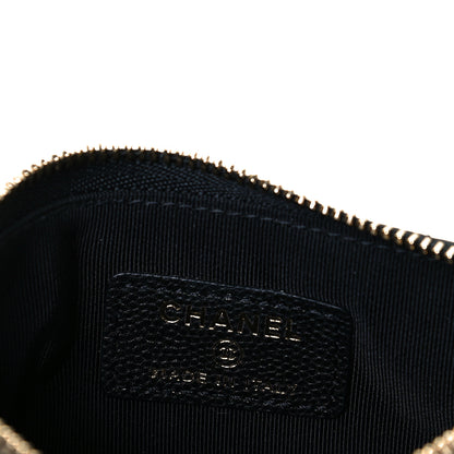 Chanel Caviar Quilted Small Cosmetic Case Black 6 of 7