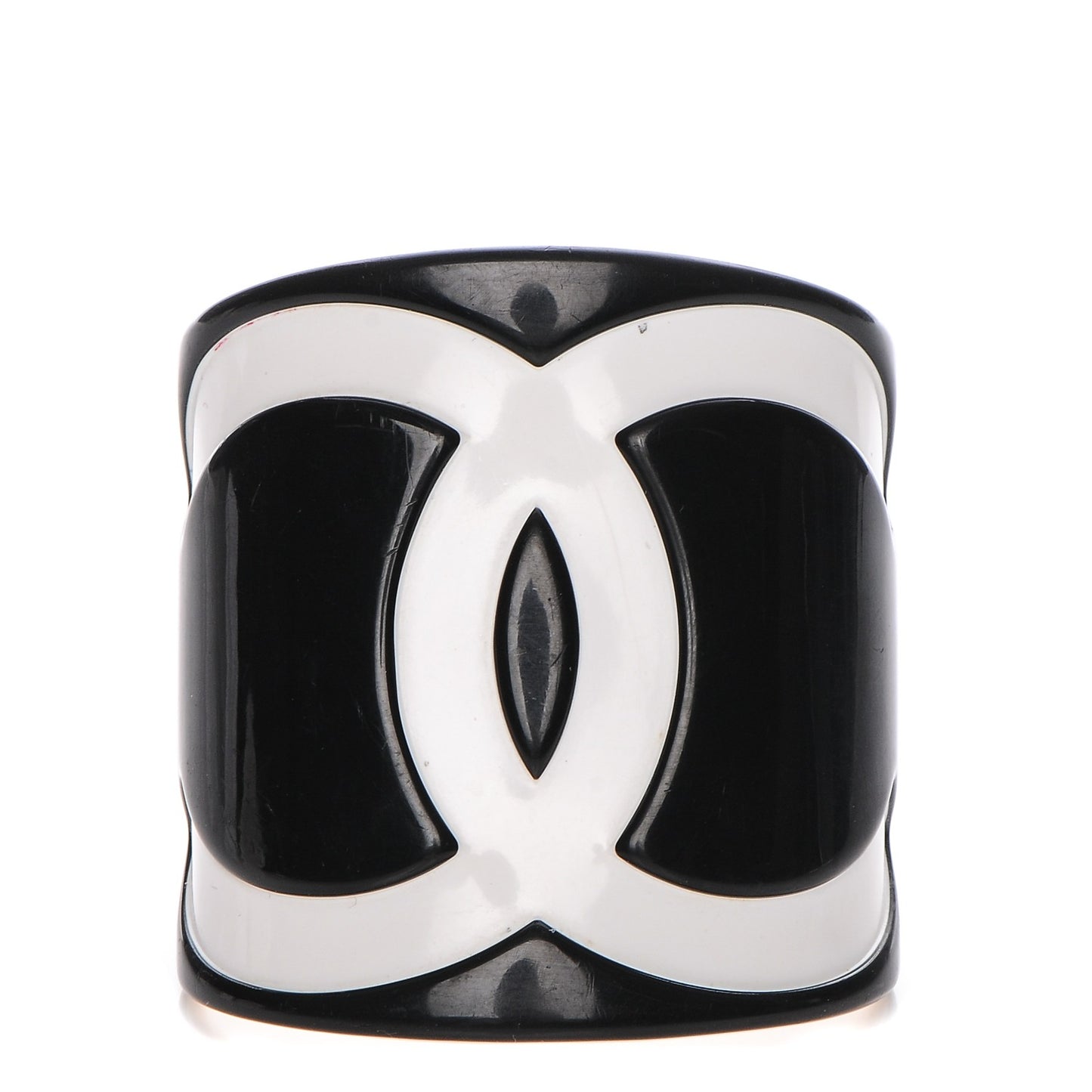 Resin CC Wide Cuff Black White
