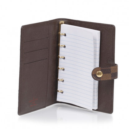 Louis Vuitton Damier Ebene Small Ring Agenda w Notepad 8 of 10