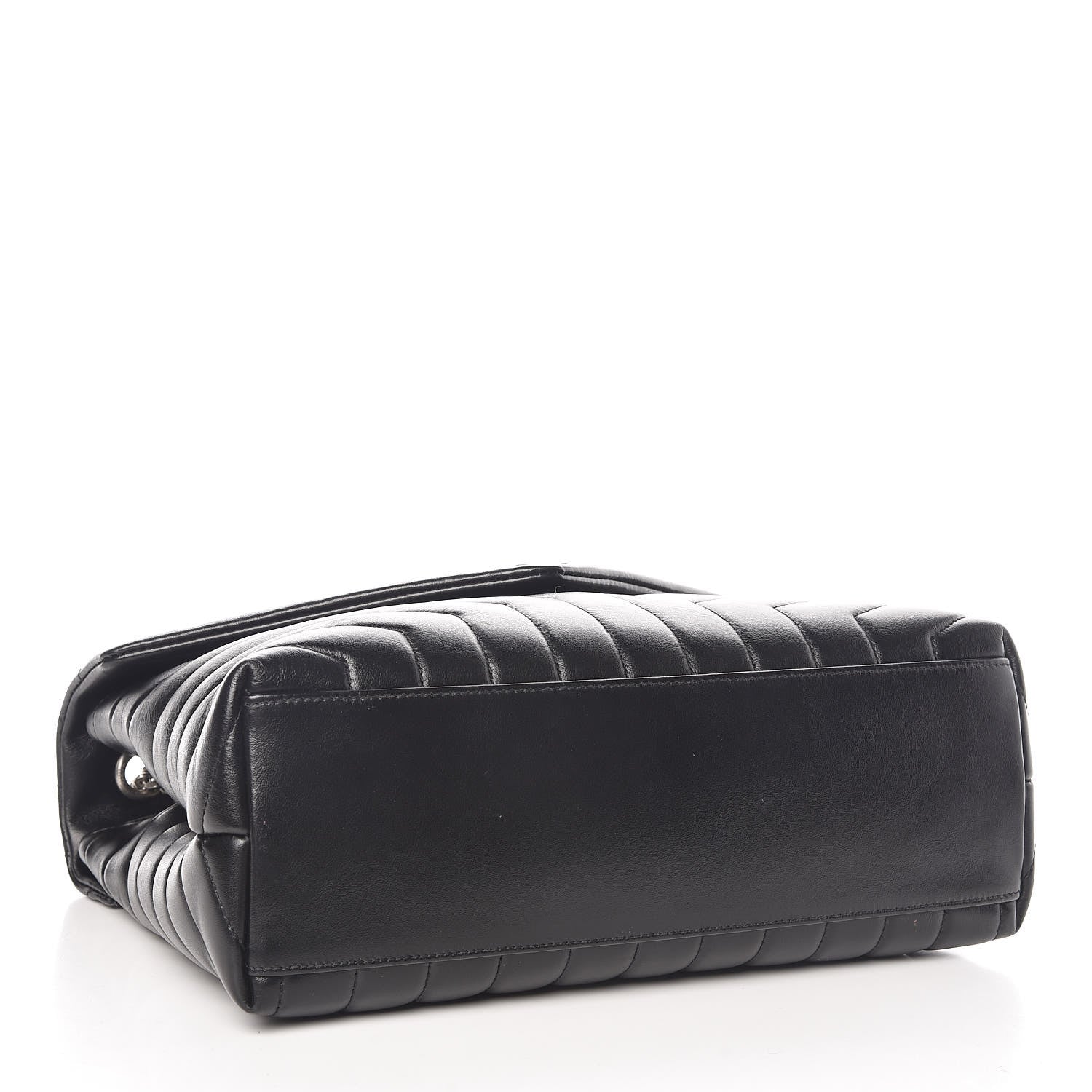Saint Laurent Calfskin Y Quilted Monogram Medium Loulou Chain Satchel Black 4 of 11