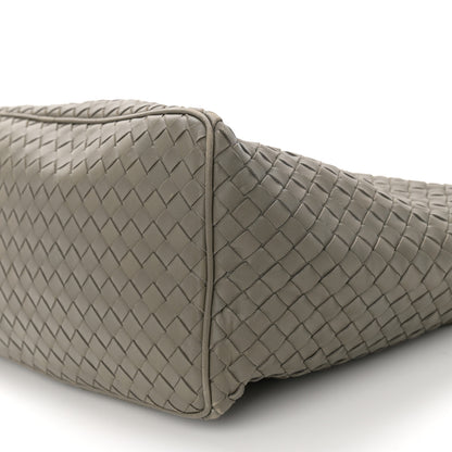 Bottega Veneta Nappa Intrecciato Medium Shoulder Bag Grey 10 of 11
