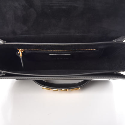 Christian Dior Calfskin Studded Floral Dio(r)evolution Flap Bag Black 5 of 7