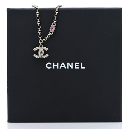 Chanel Crystal Pearl CC Charm Bracelet Light Gold Pink 5 of 5