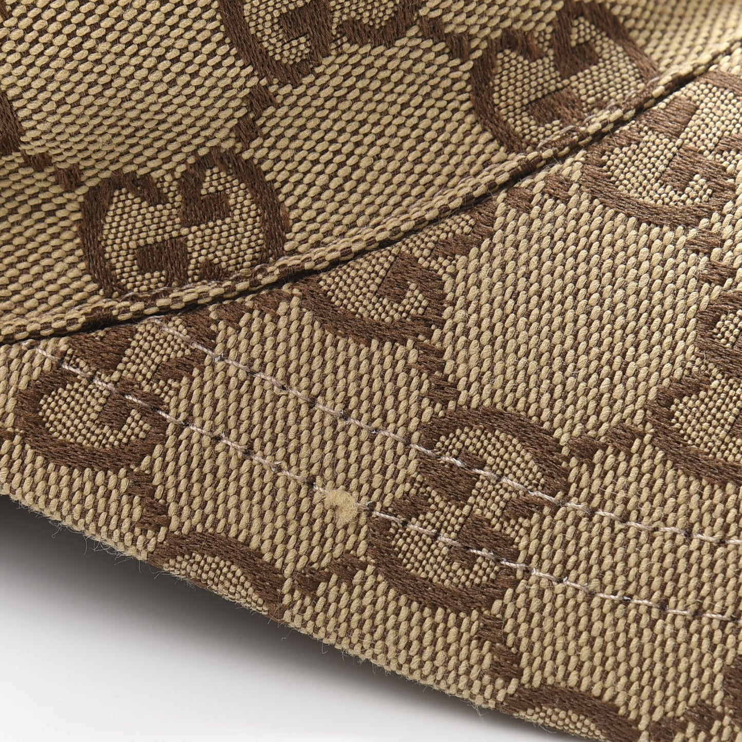 Monogram Textured Dollar Calfskin Zeno Baseball Hat M Beige